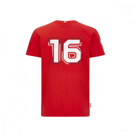 Ferrari T-shirt, Leclerc Driver, Red, 2020