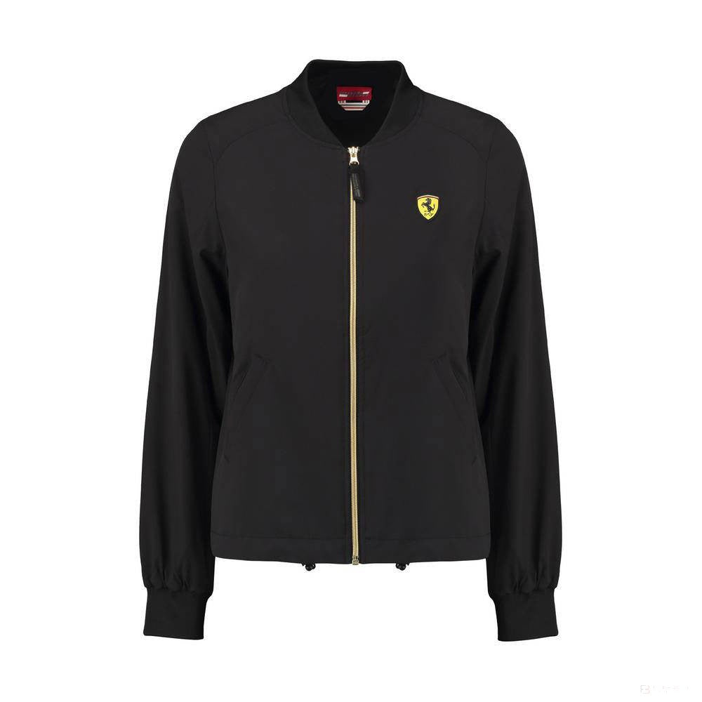 Ferrari Womens Jacket, Bomber, Black, 2020