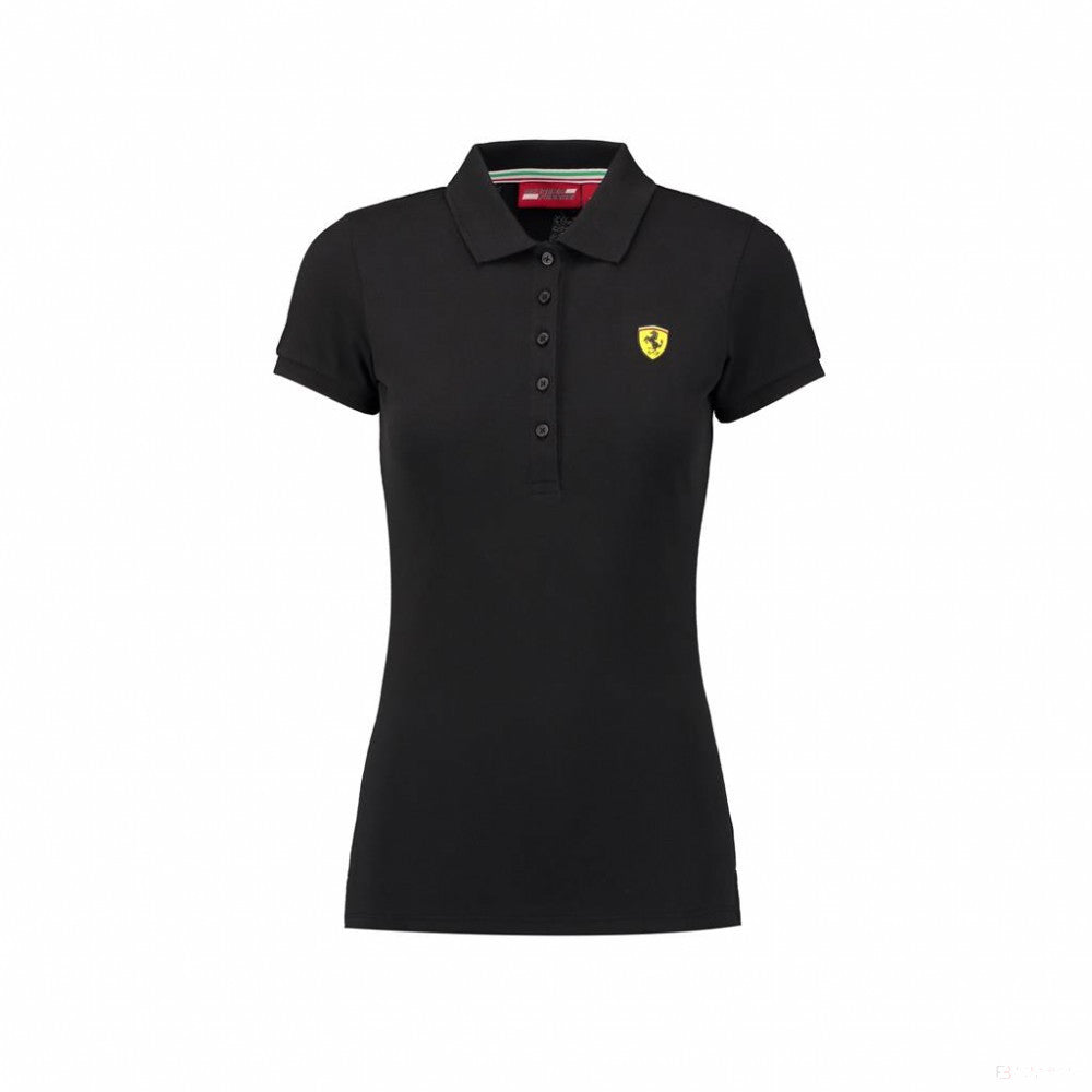 Ferrari Womens Polo, Classic, Black, 2018