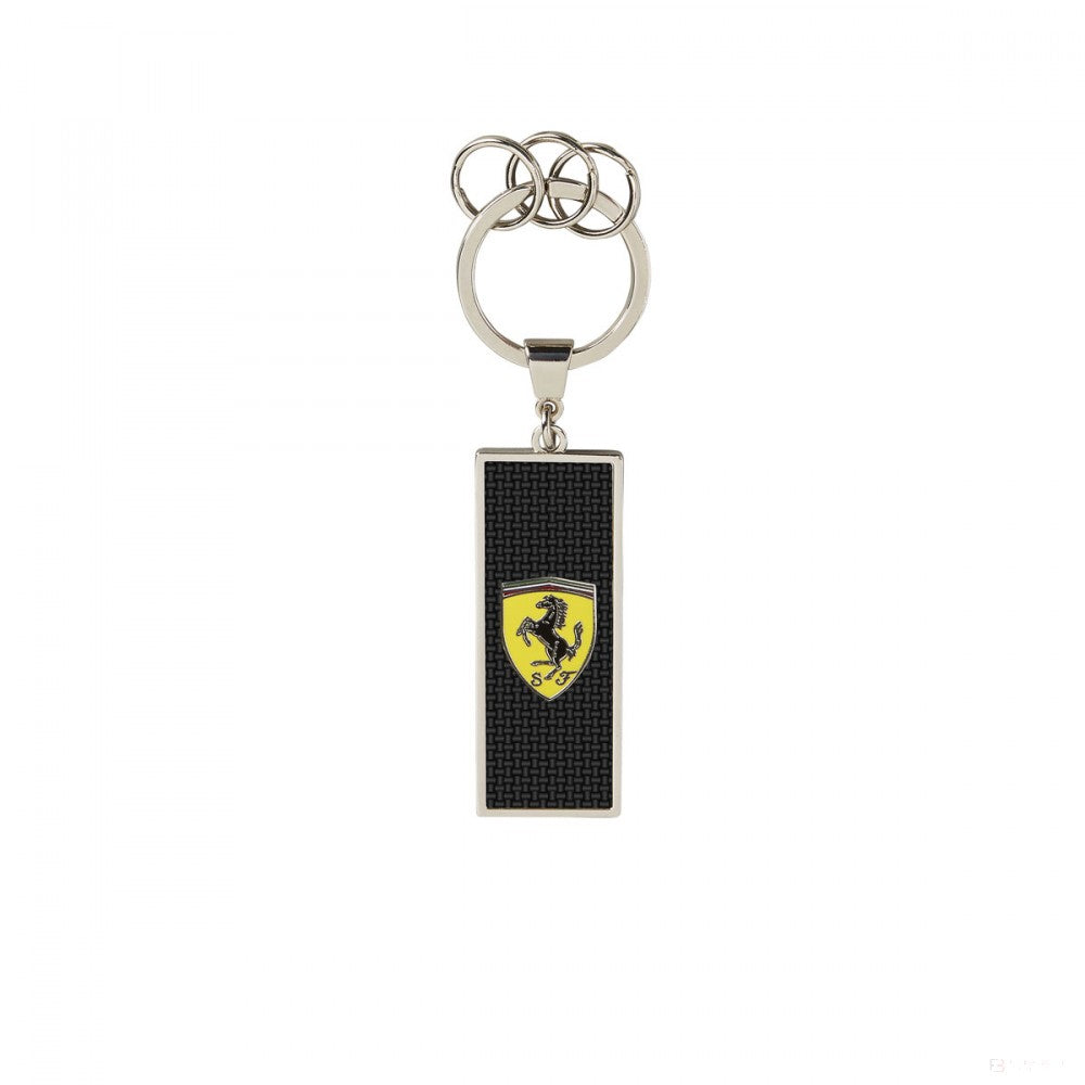 Ferrari Keychain, Logo Metal, Black, 2019