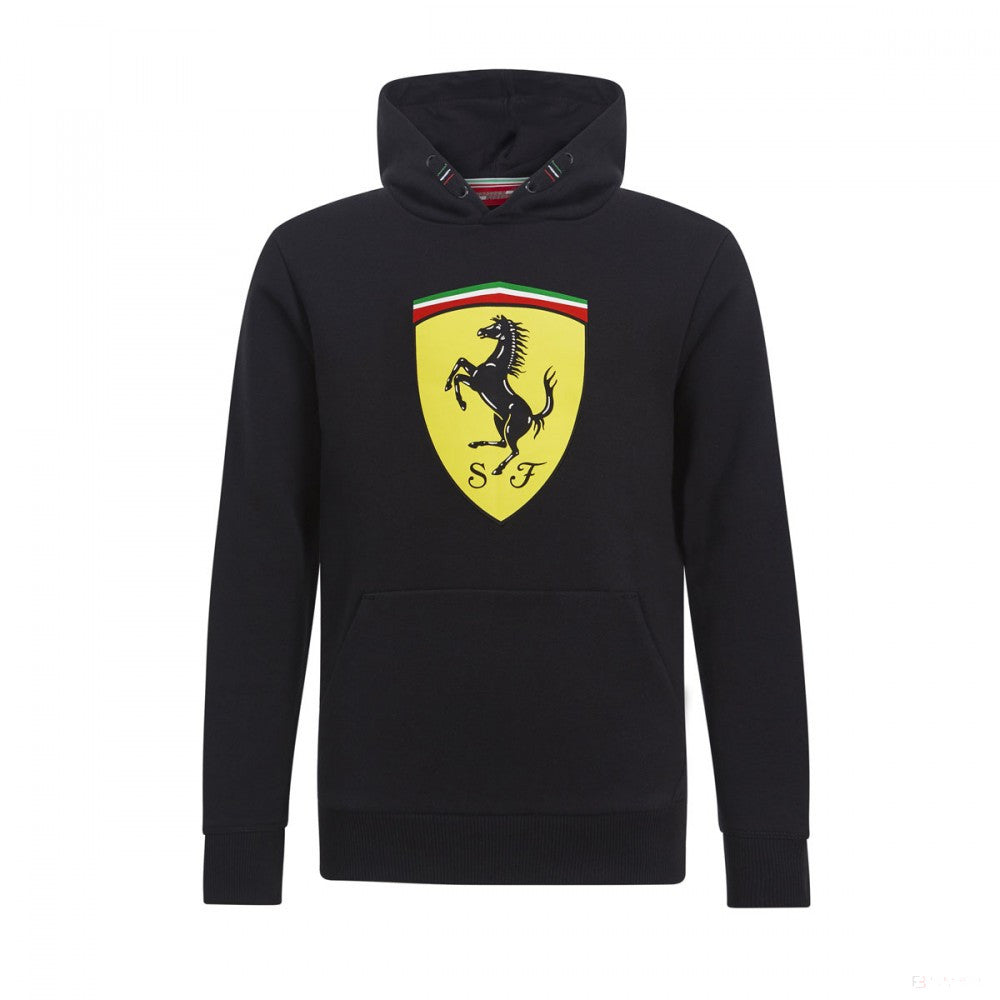 Ferrari Kids Hoodie, Scudetto, Black, 2019