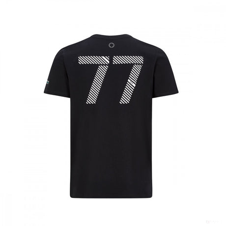 Mercedes T-shirt, Valtteri Bottas #77, Black, 2020 - FansBRANDS®