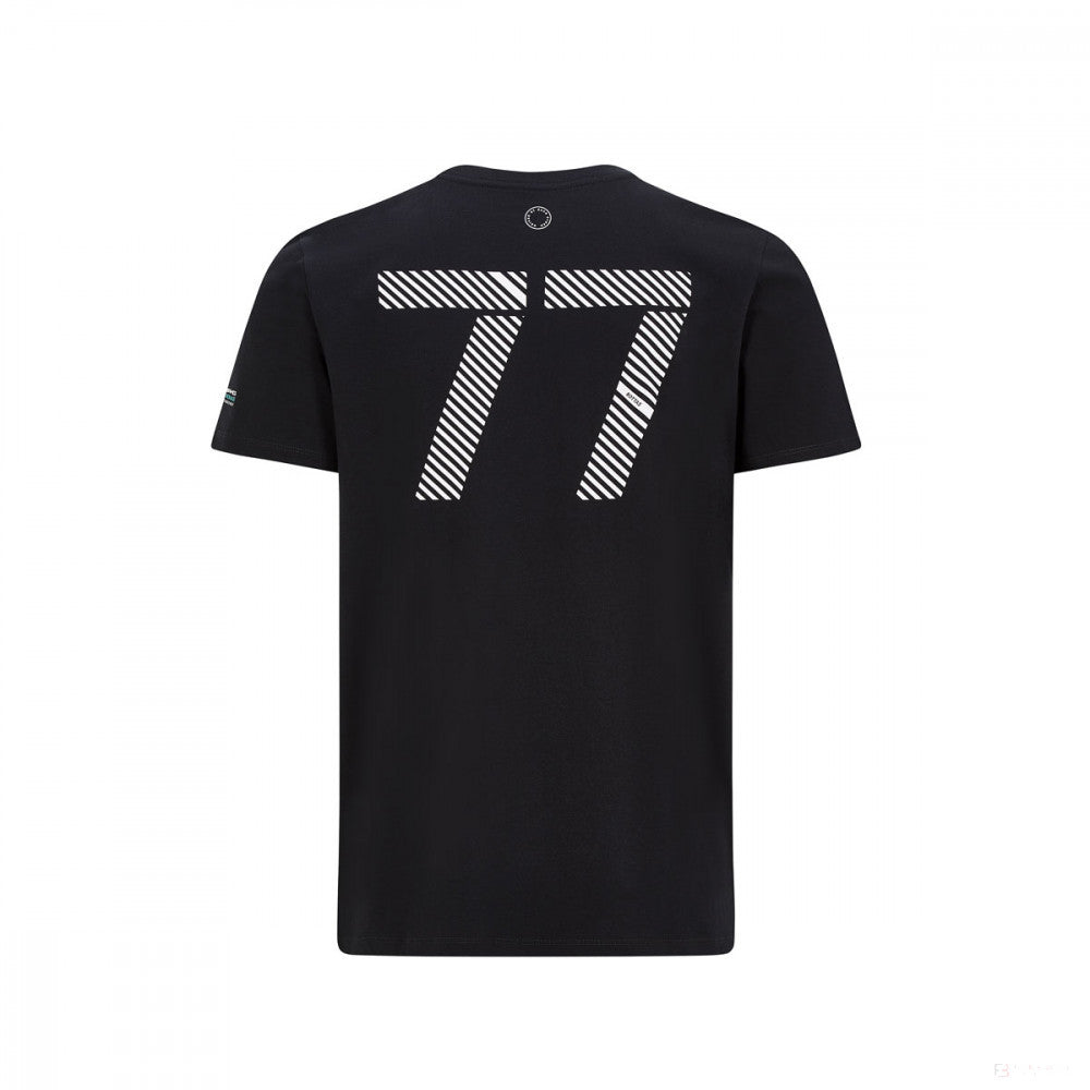 Mercedes T-shirt, Valtteri Bottas #77, Black, 2020