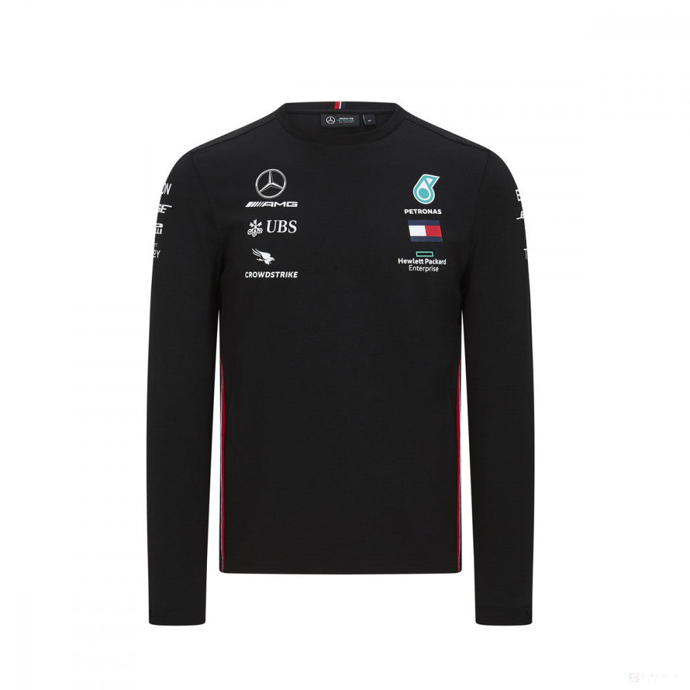 Mercedes Long Sleeve T-shirt, Long Sleeve Team, Black, 2020