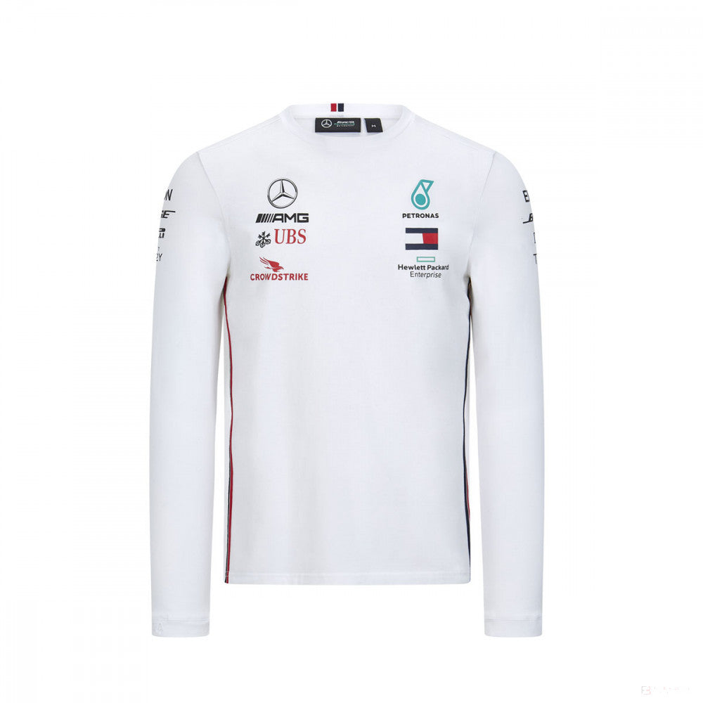Mercedes Long Sleeve T-shirt, Long Sleeve Team, White, 2020