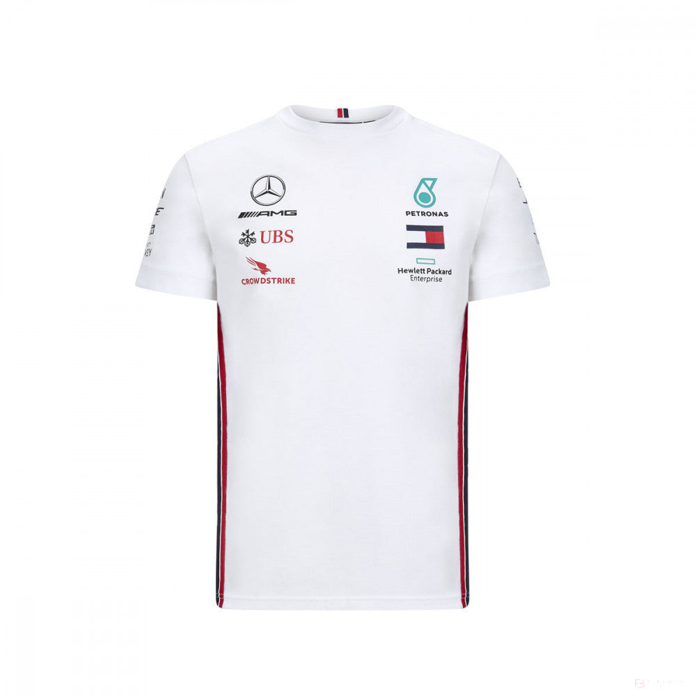 Mercedes T-shirt, Team, White, 2020