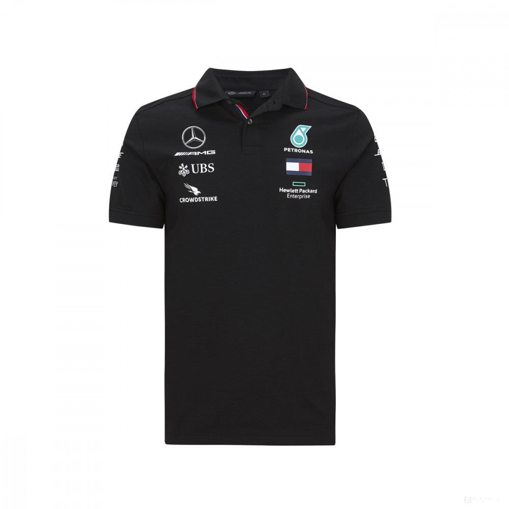 Mercedes Polo, Team, Black, 2020