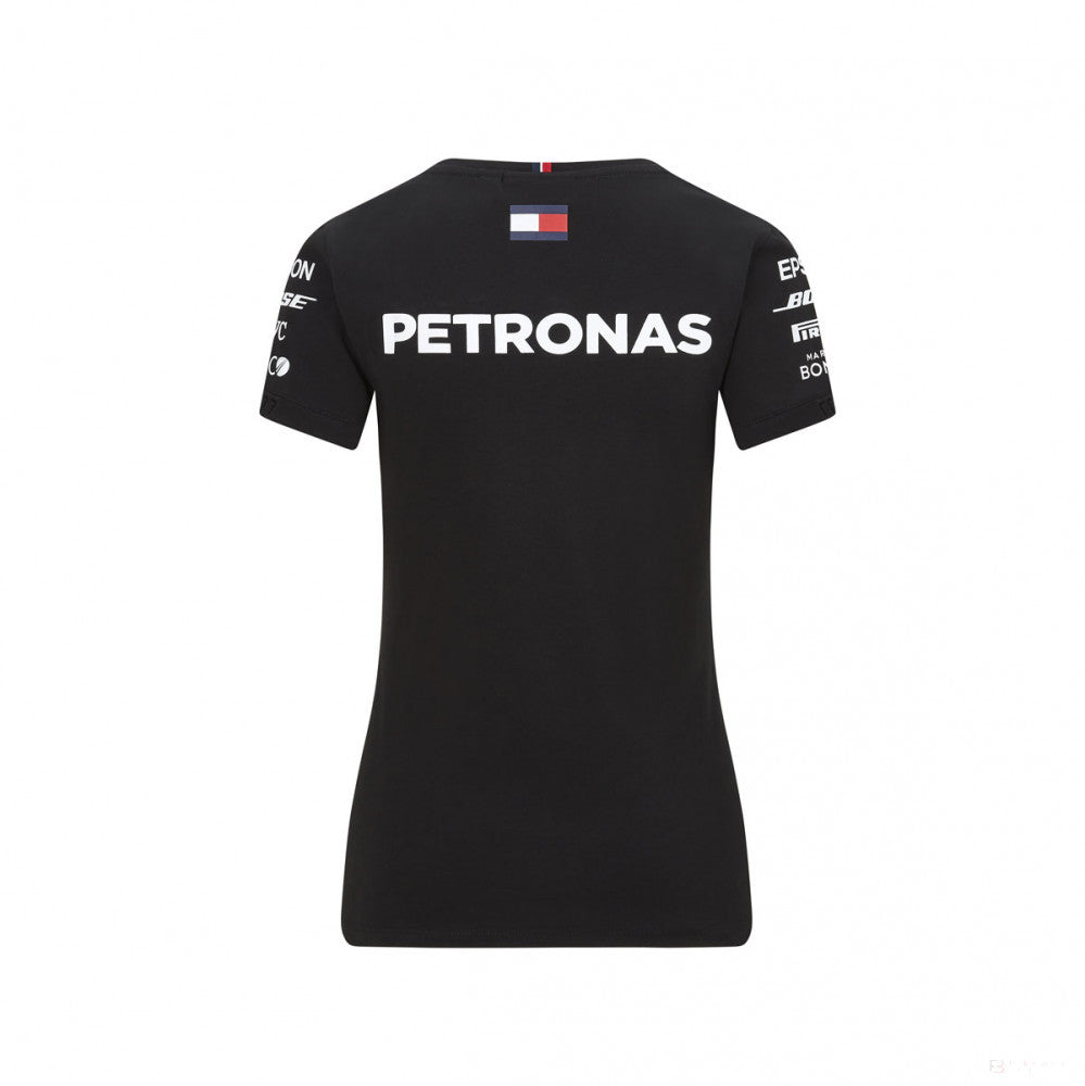 Mercedes Womens T-shirt, Team, Black, 2020