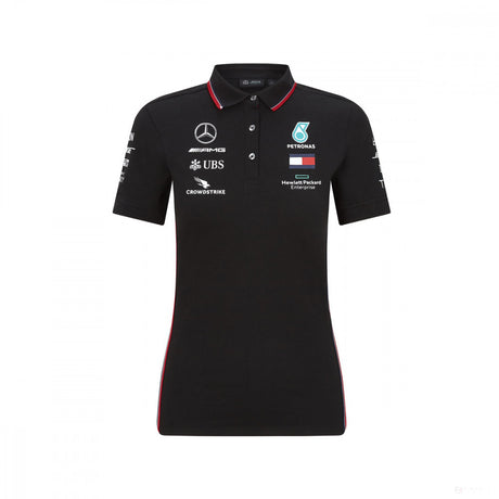 Mercedes Womens Polo, Team, Black, 2020 - FansBRANDS®