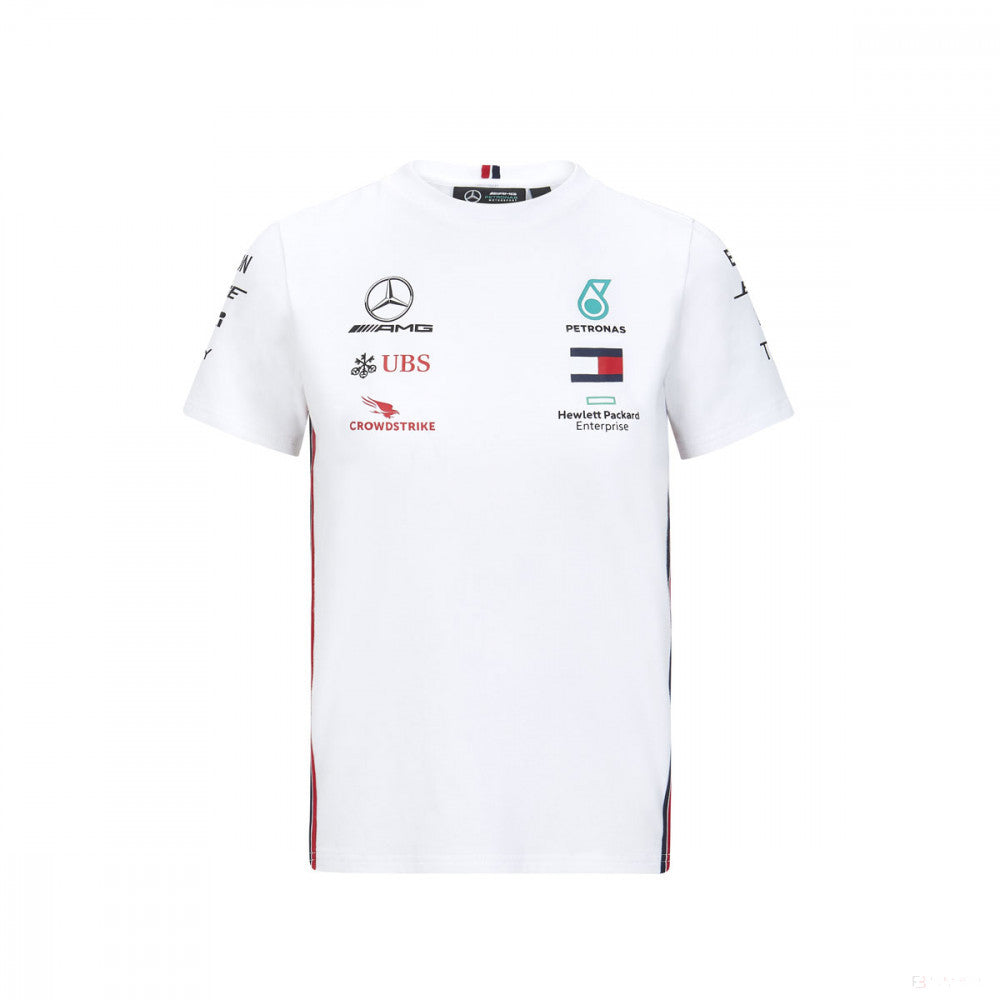 Mercedes Kids T-shirt, Team, White, 2020