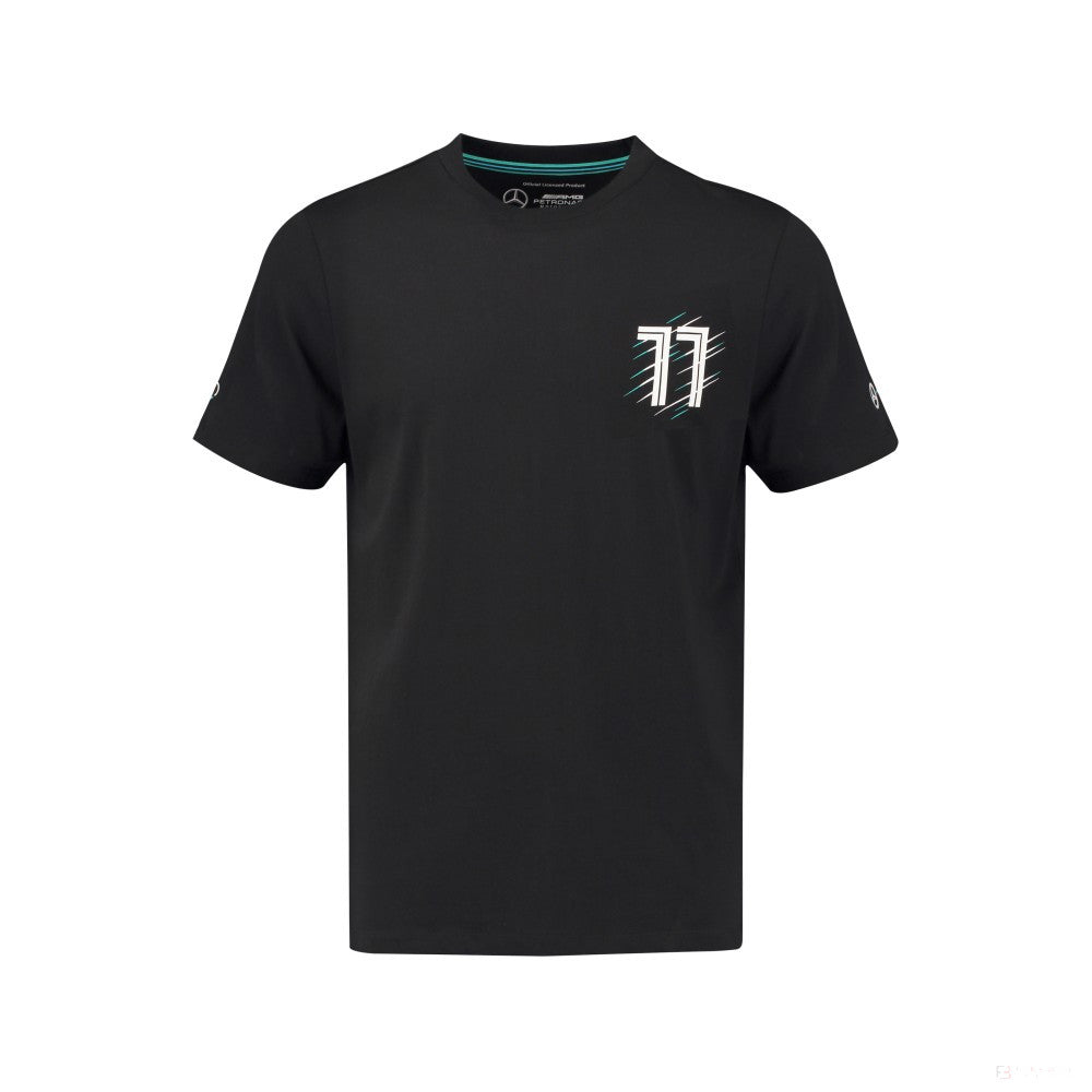 Mercedes T-shirt, Bottas Valtteri 77, Black, 2018 - FansBRANDS®