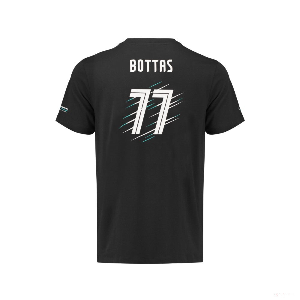 Mercedes Kids T-shirt, Bottas, Black, 2018 - FansBRANDS®
