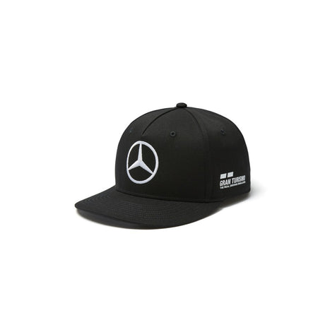 Mercedes Flatbrim Cap, Lewis Hamilton, Adult, Black, 2018 - FansBRANDS®