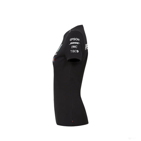 Mercedes Womens T-shirt, Team, Black, 2018 - FansBRANDS®