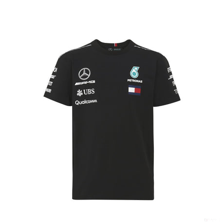 Mercedes Kids T-shirt, Team, Black, 2018 - FansBRANDS®