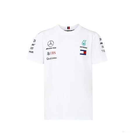 Mercedes Kids T-shirt, Team, WHITE, 2018 - FansBRANDS®