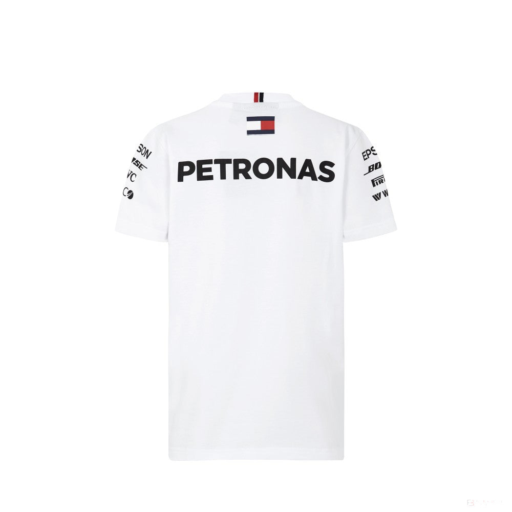 Mercedes Kids T-shirt, Team, WHITE, 2018