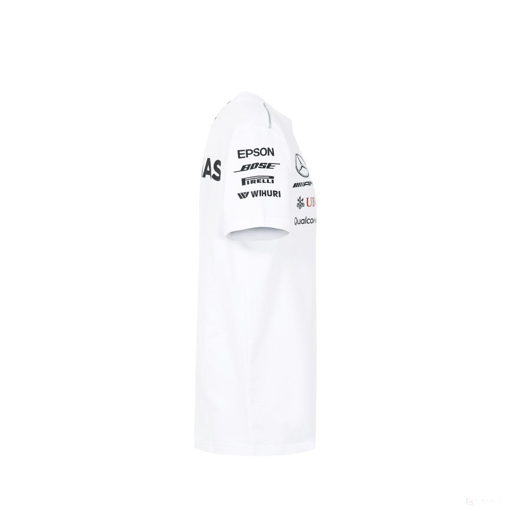 Mercedes Kids T-shirt, Team, WHITE, 2018