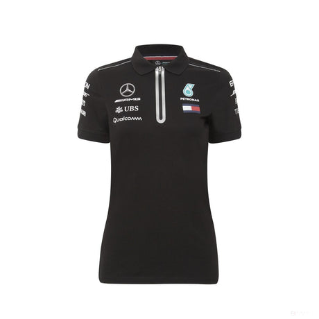 Mercedes Womens Polo, Team, Black, 2018 - FansBRANDS®