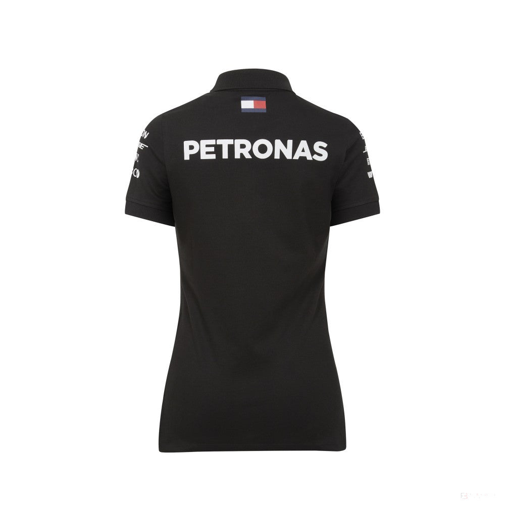 Mercedes Womens Polo, Team, Black, 2018