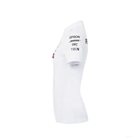 Mercedes Womens Polo, Team, White, 2018 - FansBRANDS®
