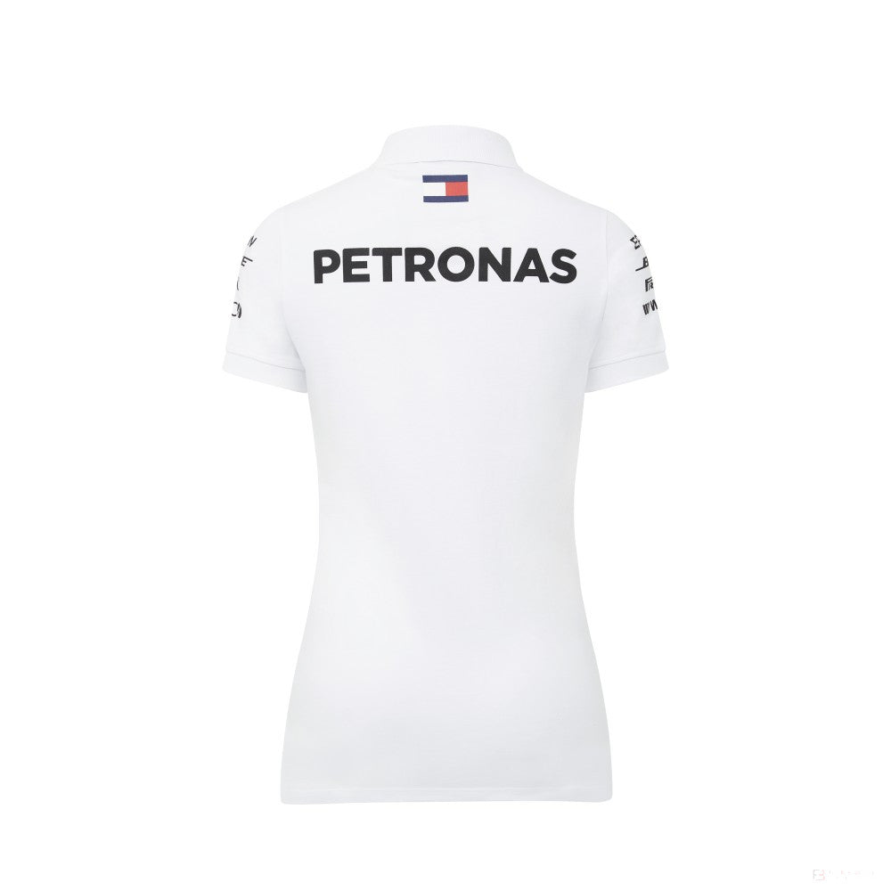 Mercedes Womens Polo, Team, White, 2018