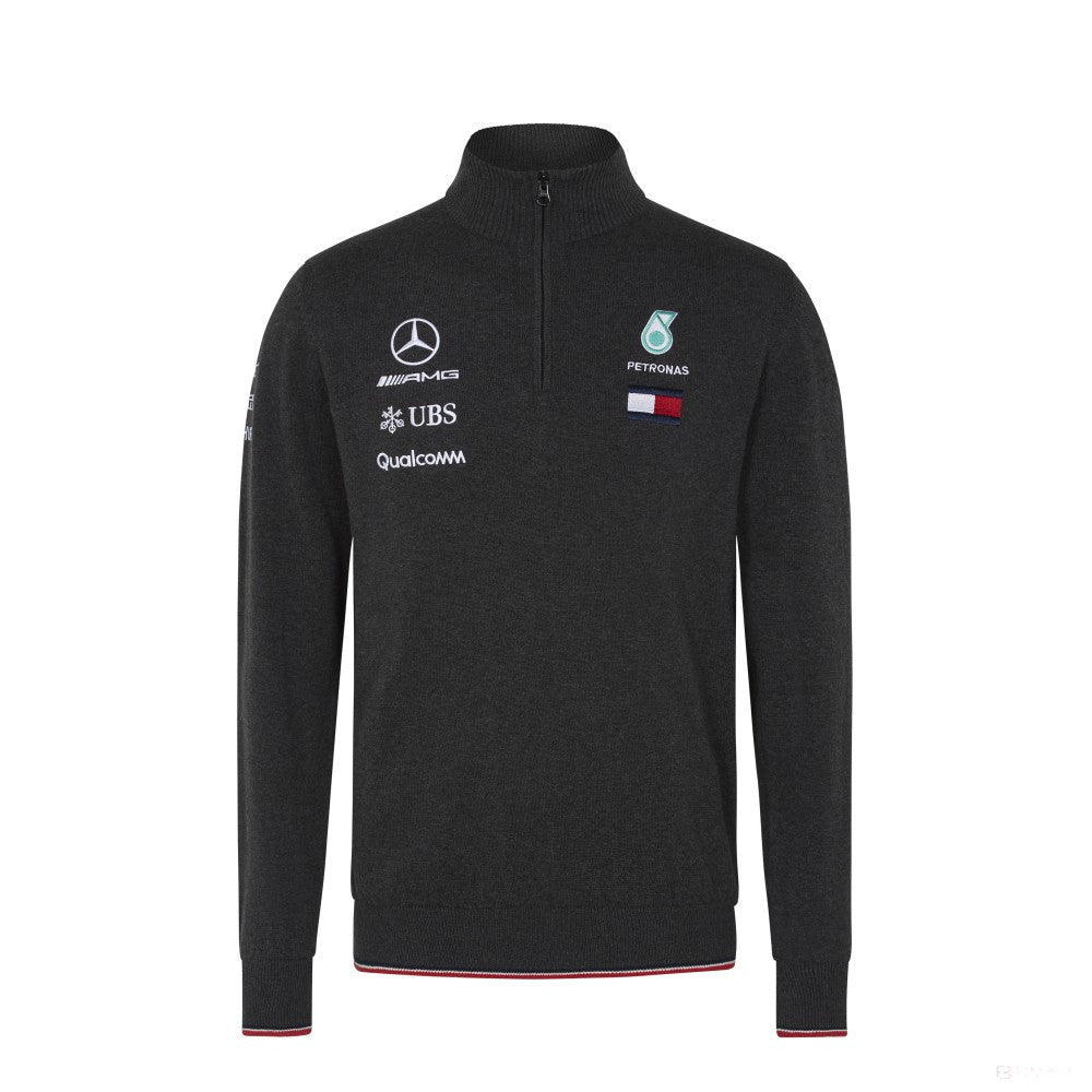 Mercedes Sweater, Team, Grey, 2018