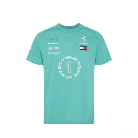 Mercedes T-shirt, Race Winner, Green, 2018 - FansBRANDS®