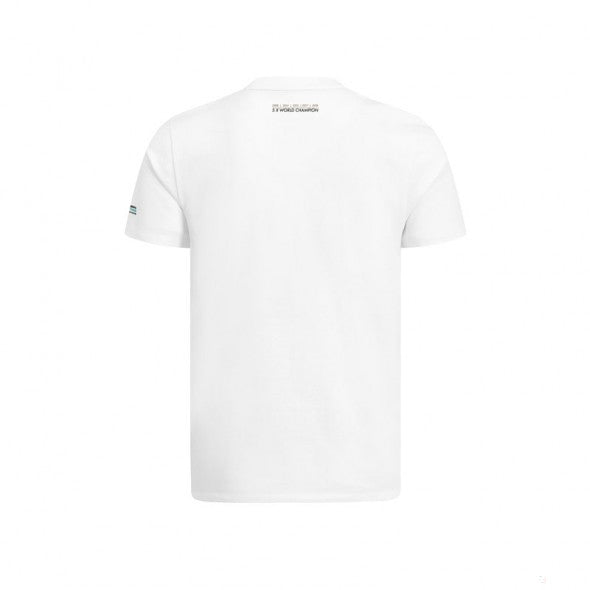 Mercedes T-shirt, Lewis Hamilton 2018 Champion Round neck, White, 2018