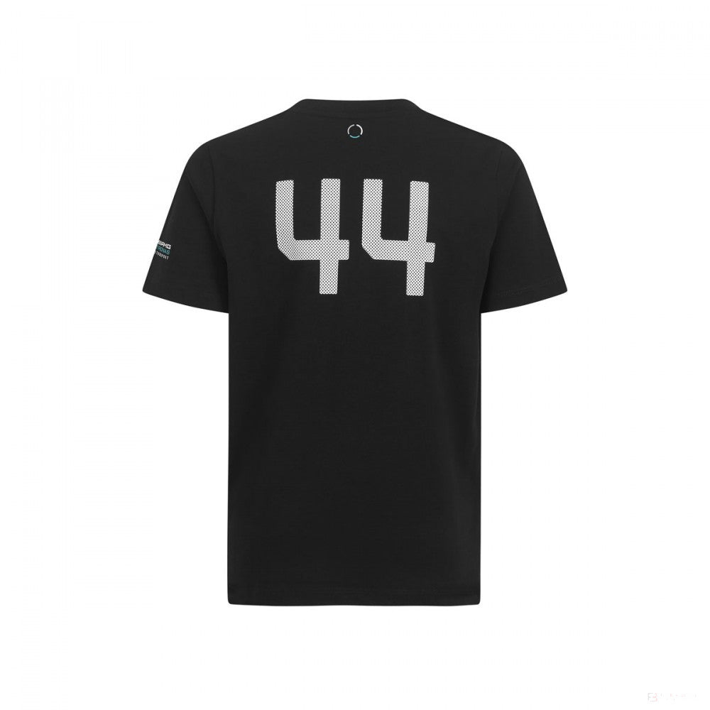 Mercedes Kids T-shirt, Lewis Hamilton #44, Black, 2019 - FansBRANDS®