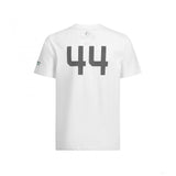 Mercedes Kids T-shirt, Lewis Hamilton #44, White, 2019