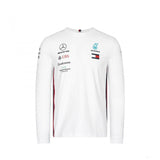 Mercedes Long Sleeve T-shirt, Long Sleeve Team, White, 2019 - FansBRANDS®