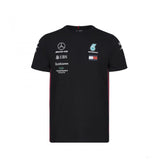 Mercedes T-shirt, Team, Black, 2019