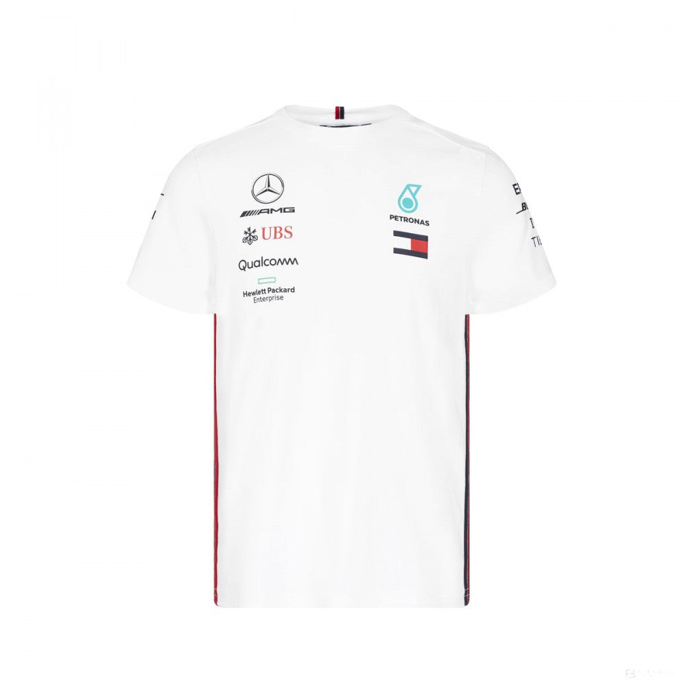 Mercedes T-shirt, Team, White, 2019