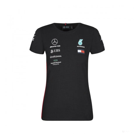 Mercedes Womens T-shirt, Team, Black, 2019 - FansBRANDS®