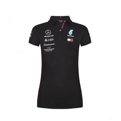 Mercedes Womens Polo, Team, Black, 2019 - FansBRANDS®