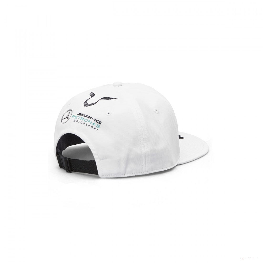 Mercedes Hamilton Flatbrim Cap, Adult, White, 2019 - FansBRANDS®