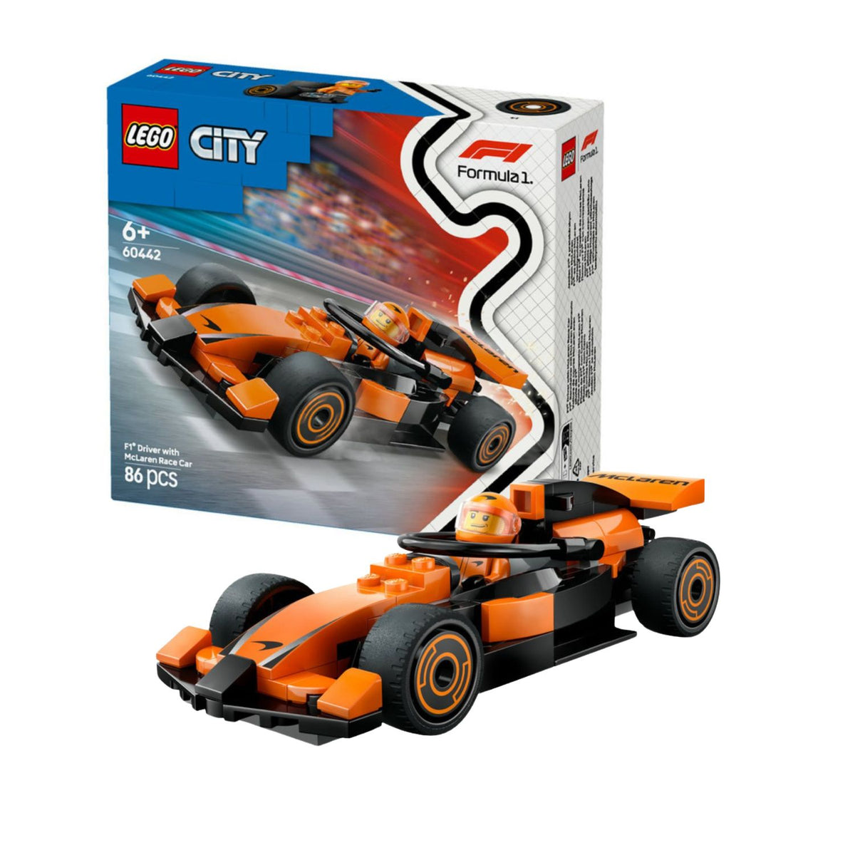McLaren, F1 LEGO® City 60442, race car with driver – FansBRANDS® - COM