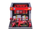 Ferrari model kit, pit pass, bburago, 1:43, Charles Leclerc, #16, SF-24