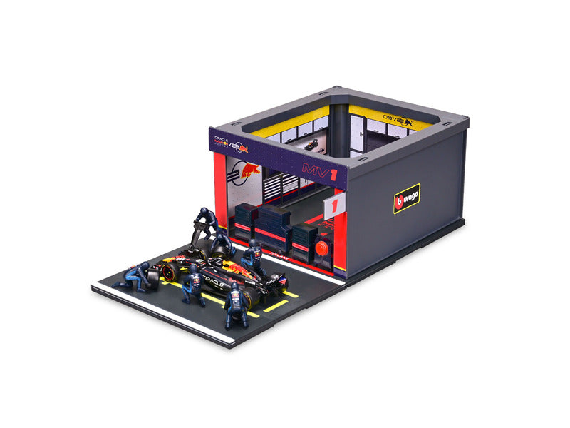 Red Bull Racing model kit, pit pass, bburago, 1:43, Max Verstappen, #1, RB19