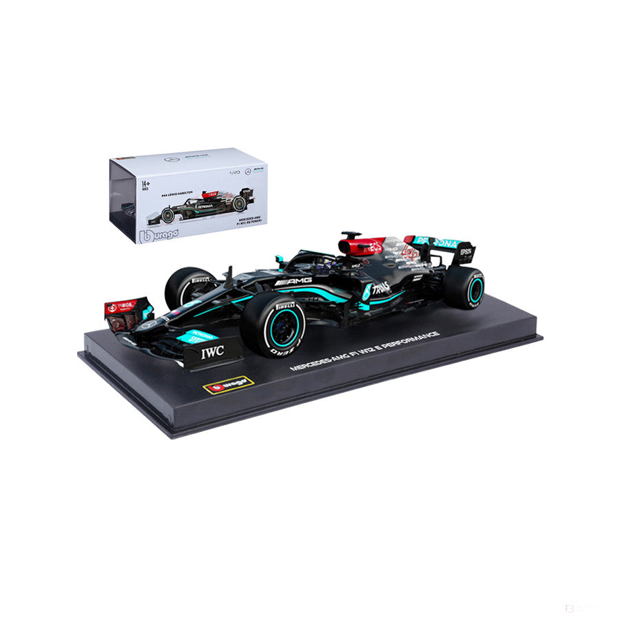 Mercedes Model car, W12 Lewis Hamilton Signature, 1:43 scale, Black, 2021 - FansBRANDS®