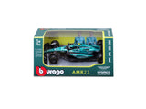 Aston Martin model car, AMR23, bburago, 1:43, Fernando Alonso #14, 2023