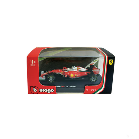 Ferrari Model car, SF16-H Sebastian Vettel, 1:43 scale, Red, 2018 - FansBRANDS®