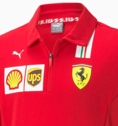 Polo infantil Ferrari, Puma, Team, rojo, 20/21