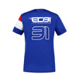 Alpine Womens T-shirt, Esteban Ocon 31 Team, Blue, 2021 - FansBRANDS®