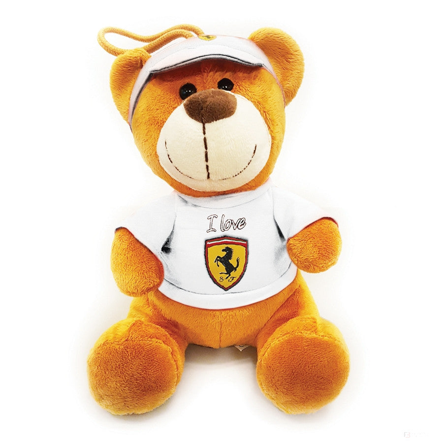 Ferrari Plush, Teddy Bear, 30 cm, White, 2019 - FansBRANDS®