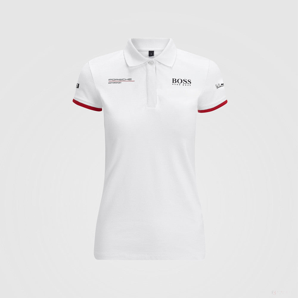 Porsche Womens Team Polo, White, 2022