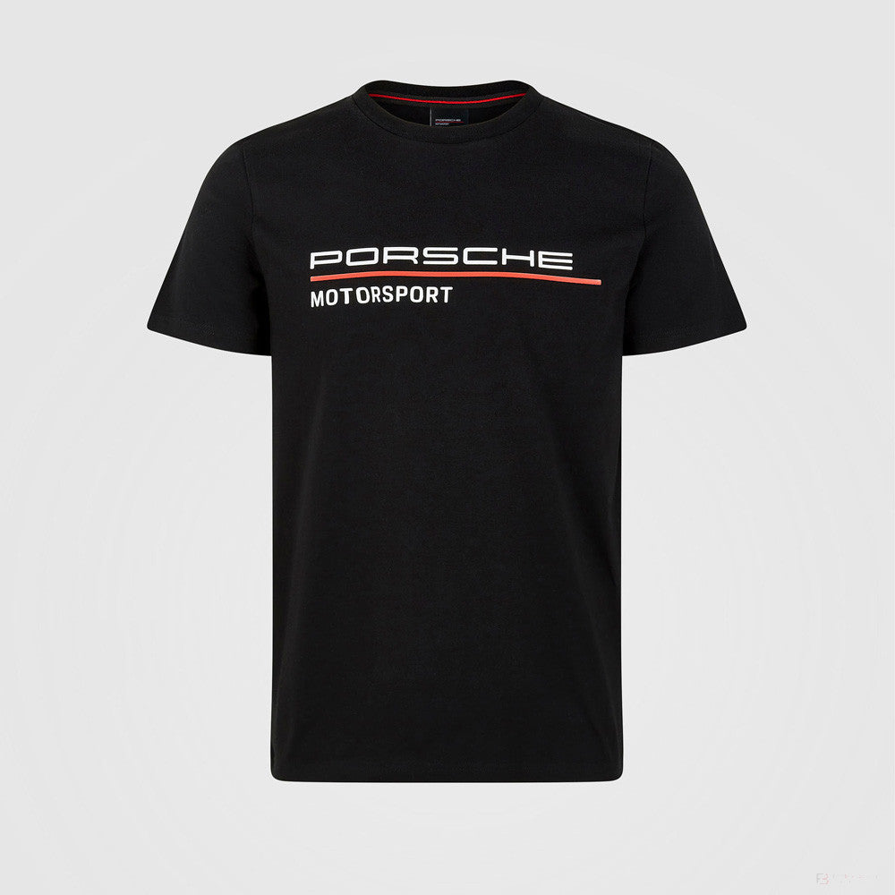 Porsche T-Shirt, Motorsport, Black, 2022