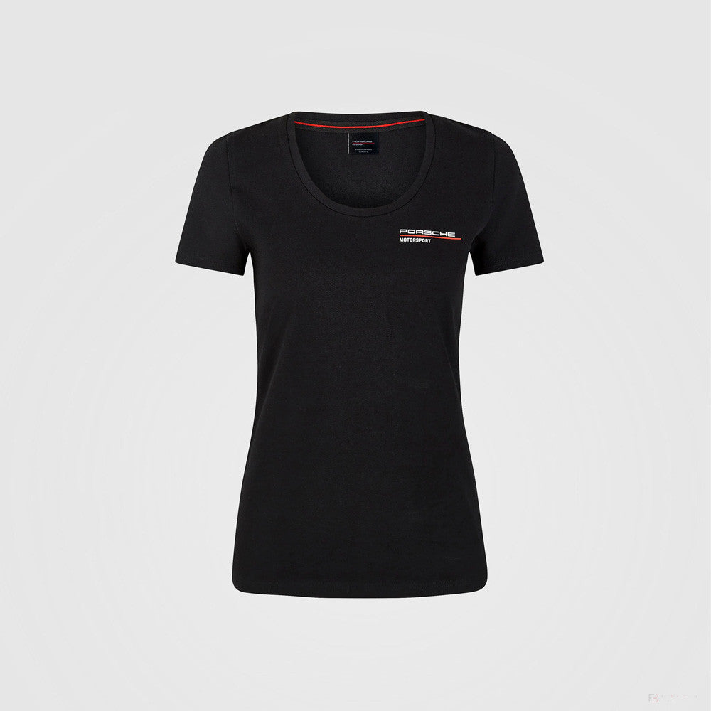 Porsche Womens T-Shirt, Motorsport, Black, 2022 - FansBRANDS®