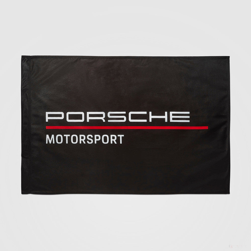 Porsche Fanwear Flag, 90x60 cm, Black, 2022 - FansBRANDS®